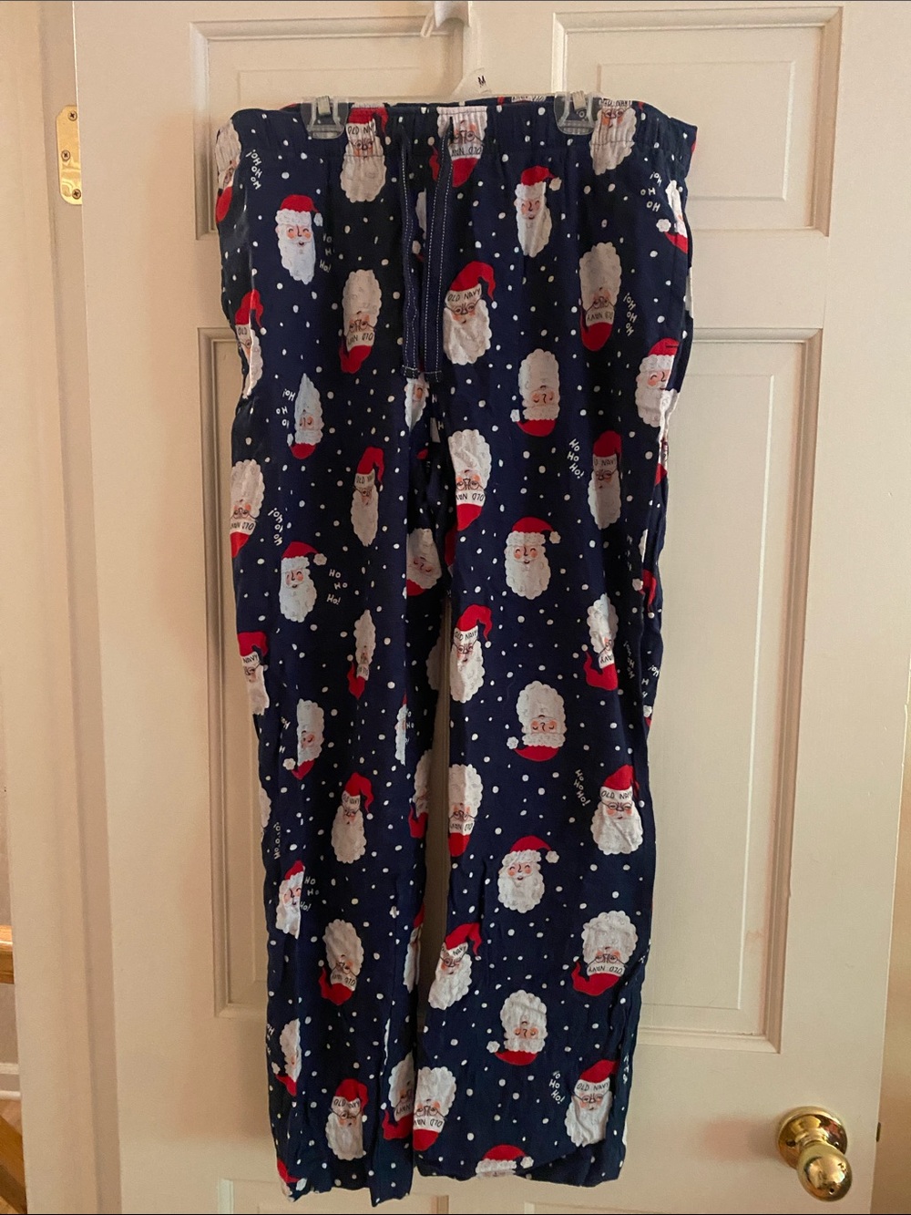 Old Navy Navy Santa Face Pajama Pants